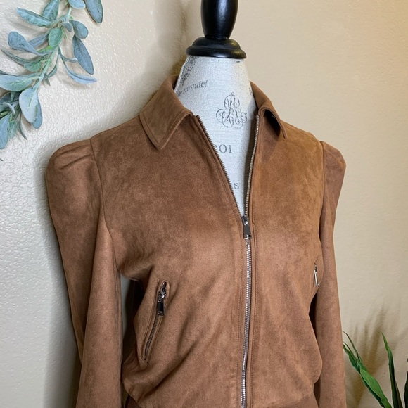 Anthro Piper & Jane Brie Sueded Moto Jacket - Picture 4 of 6
